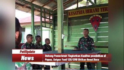 Dirikan Honai Baca di Kampung Sahapikya Papua, Satgas Yonif 125/SMB Ingin Tingkatkan Literasi Anak
