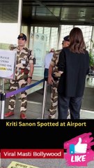 Kriti Sanon seen taking a flight out of Mumbai Viral Masti Bollywood
