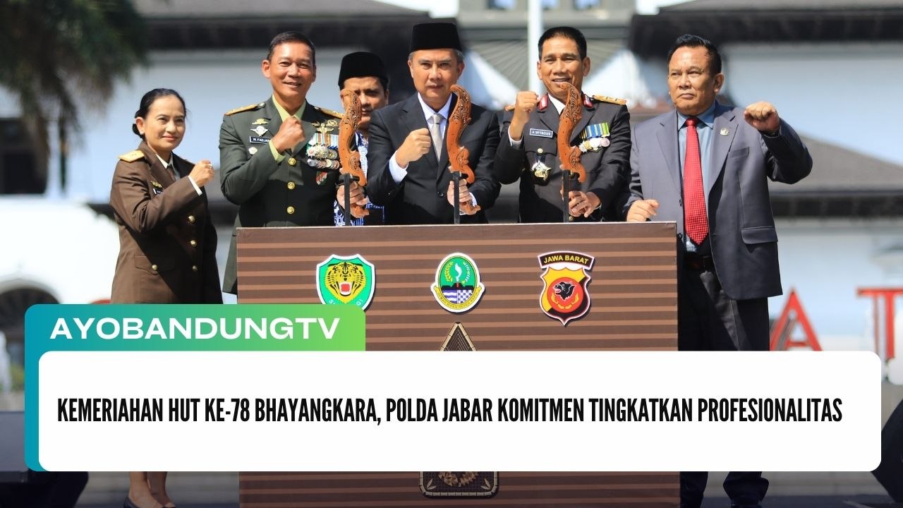 Kemeriahan HUT ke-78 Bhayangkara, Polda Jabar Komitmen Tingkatkan Profesionalitas