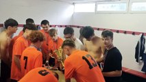 Célébration victoire ! Finale coupe U18 départementale (Samedi 29 juin 2024)