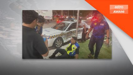 Dua anggota polis cedera, MPV dilanggar orang awam