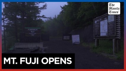 Japan's Mount Fuji opens for climbers, but this time they've got to pay