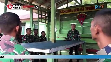 Satgas Yonif 125/SMB Bangun Honai Baca, Dorong Literasi Di Papua