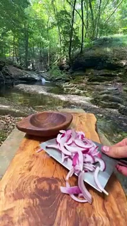 Sea Bass on a Stone Stove?!    Everything Sliced with our Signature Blade @thenikosknife, More Details at the Link in our Bio!   Cooked by our friend