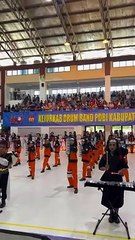 Keren! Murid SD Di Wonosari Tampil Kompak Dengan Memakai Kostum Naruto Di Perlombaan Drum Band Kabupaten Gunung Kidul, Yogyakarta