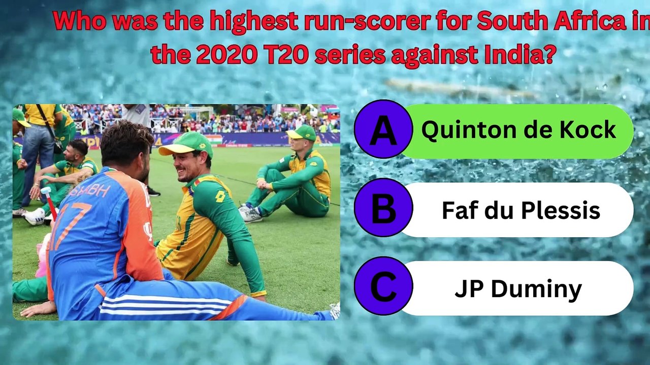 India vs South Africa T20 Quiz Challenge Part2 | ind vs sa | Cricket Quiz | The Ultimate Quiz