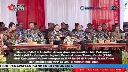 Menteri PANRAB Resmikan MPP di Ngawi Jatim