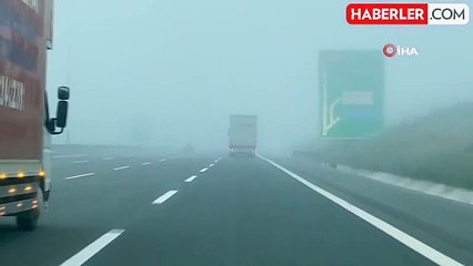 Kuzey Marmara Otoyolu'nda sis etkili oldu