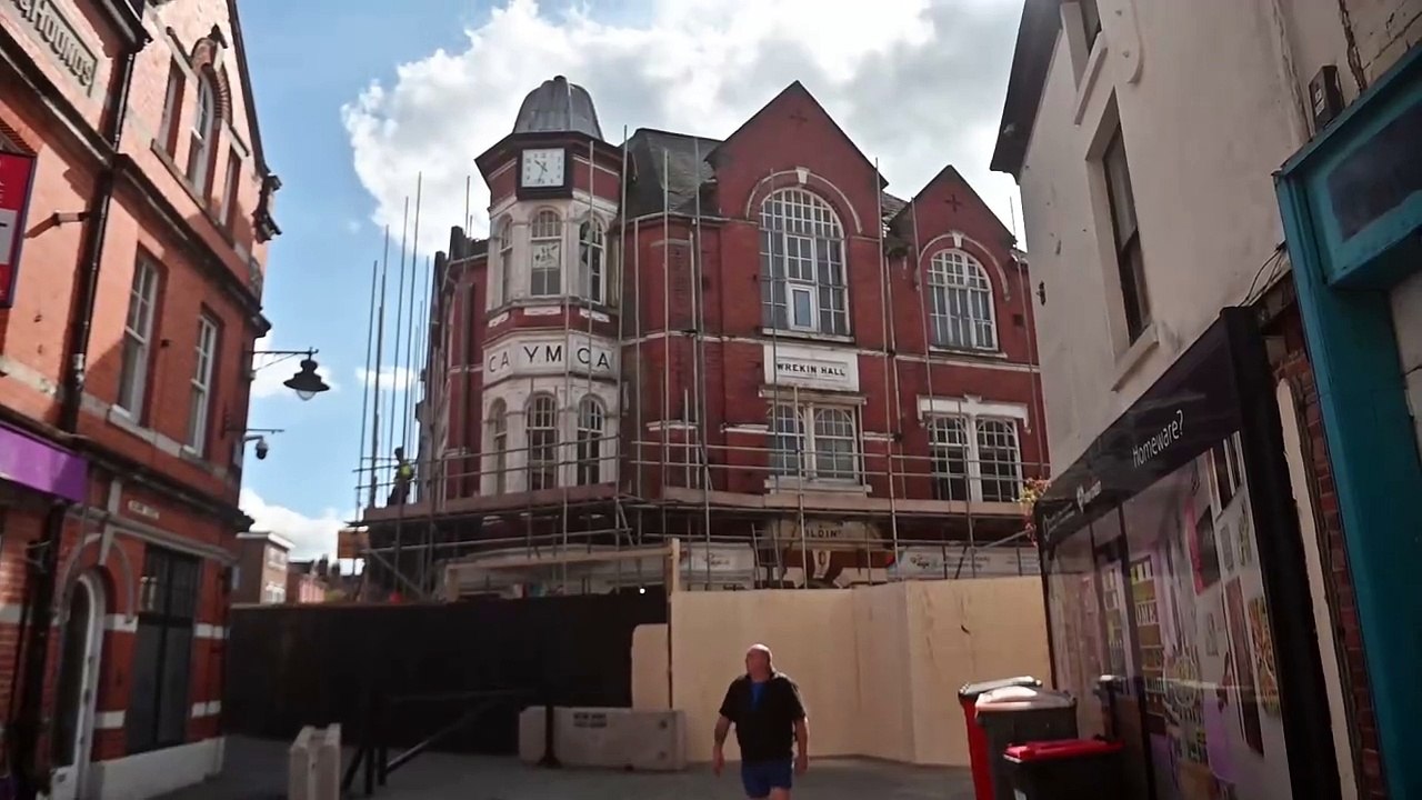 The old YMCA building in Wellington is being turned into flats and retail, work has just started.