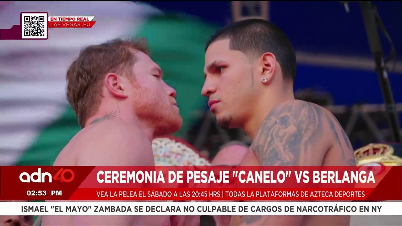 ¡Última Hora! Ceremonia de pesaje entre "El Canelo" y Edgar Berlanga