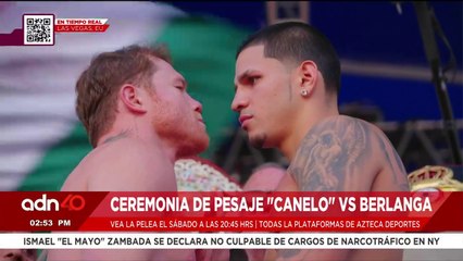 ¡Última Hora! Ceremonia de pesaje entre "El Canelo" y Edgar Berlanga