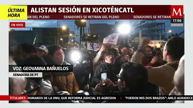 Geovanna Bañuelos acusa a la oposición de las manifestaciones violentas en el Senado