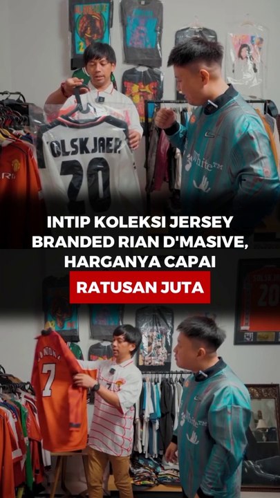 Intip koleksi Jersey branded Rian D’Masive, harganya capai ratusan juga
