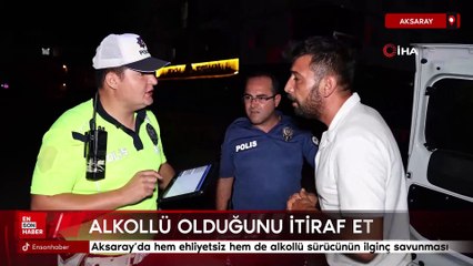 Télécharger la video: Aksaray’da hem ehliyetsiz hem de alkollü sürücünün ilginç savunması