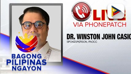 Download Video: Panayam kay PAOCC Spokesperson Dr. Winston John Casio patunkgol sa pagsampa ng qualified trafficking case laban kay Cassandra Ong at iba pang kasama nito, gayundin ang mga kasong posibleng isampa laban kay Wesley Guo