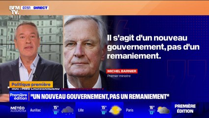 ÉDITO - Une nouvelle politique avec Michel Barnier? "Franchement, on n'en doute"