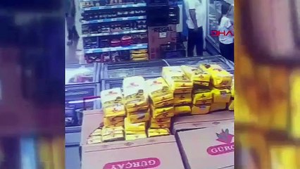 Markete akülü sandalye ile gelip, çalıp kaçtı