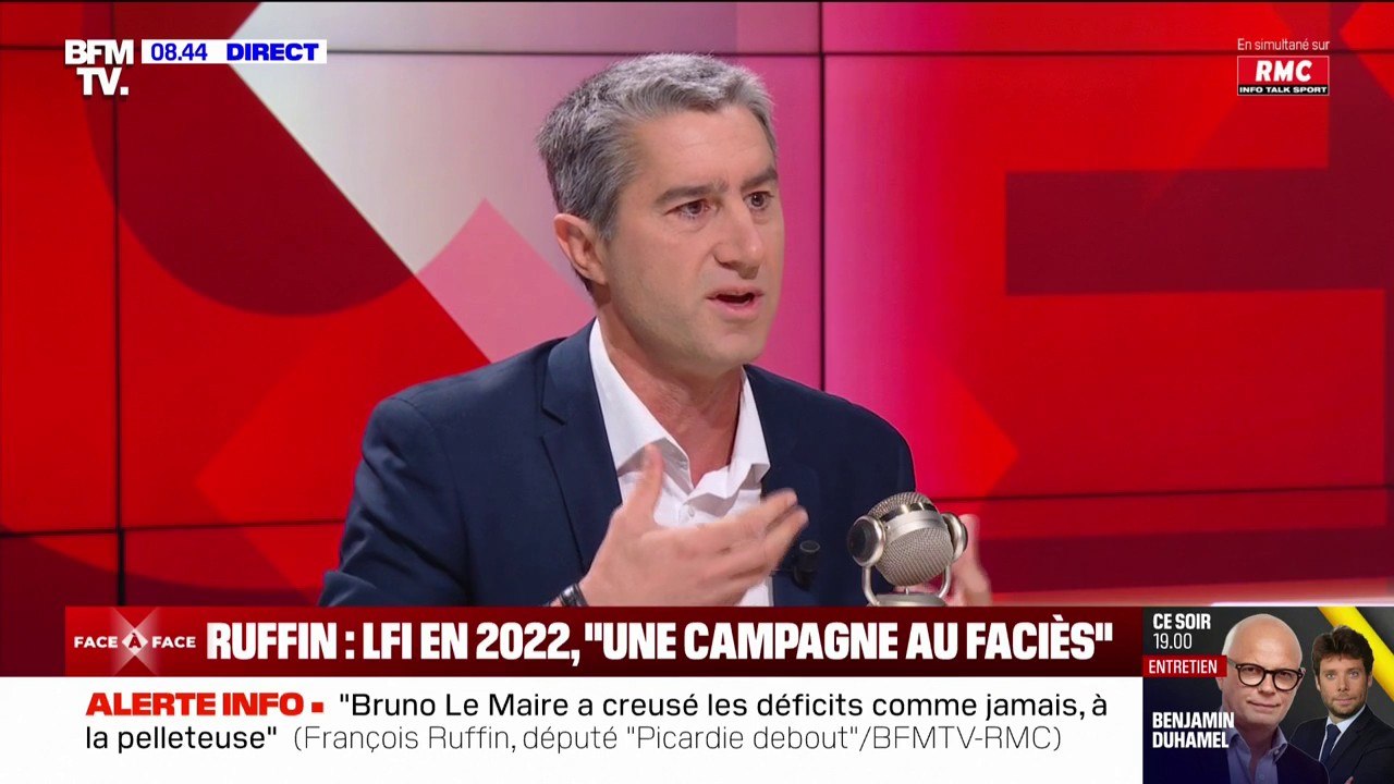 François Ruffin assure ressentir "du dégoût" et de "l'inquiétude" face à la situation politique actuelle