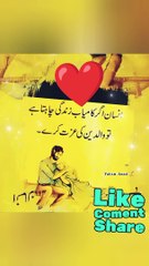 Apny waldain ke izzat ka khayal rakha kary 