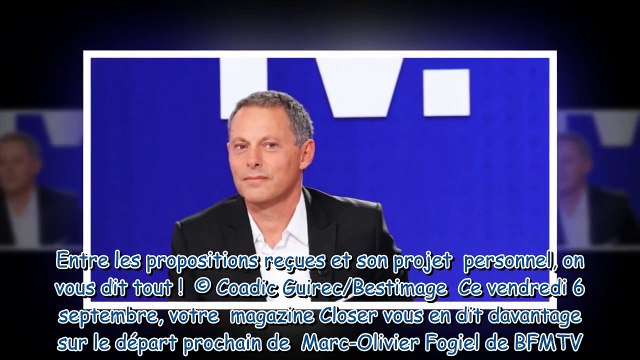 Marc-Olivier Fogiel quitteBFMTV  date de départ, propositions, projet personnel... Nos infossur son