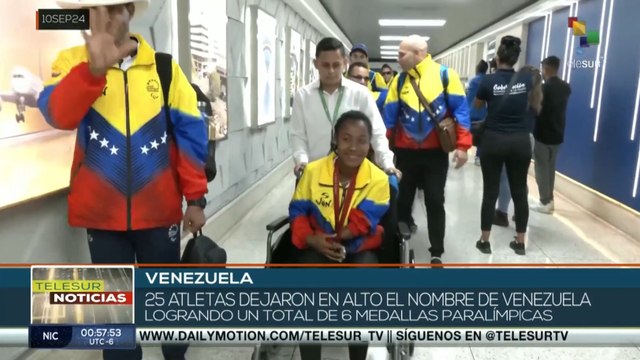 Pueblo venezolano recibe a sus atletas paralímpicos de París 2024