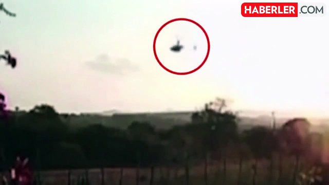 Brezilya'da test uçuşu sırasında düşüp alev topuna dönen helikopterin 2 pilotu yanarak can verdi