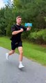 Mr Beast Running With largest Feastable chocolate