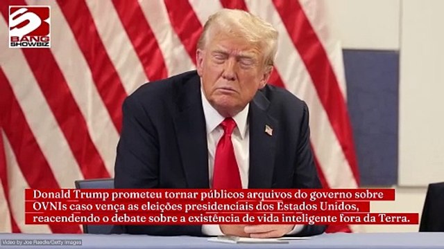 Trump promete divulgar arquivos sigilosos sobre OVNIs se vencer eleições presidenciais