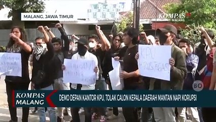 Demo Mahasiswa, Tolak Bakal Calon Kepala Daerah Mantan Napi Korupsi