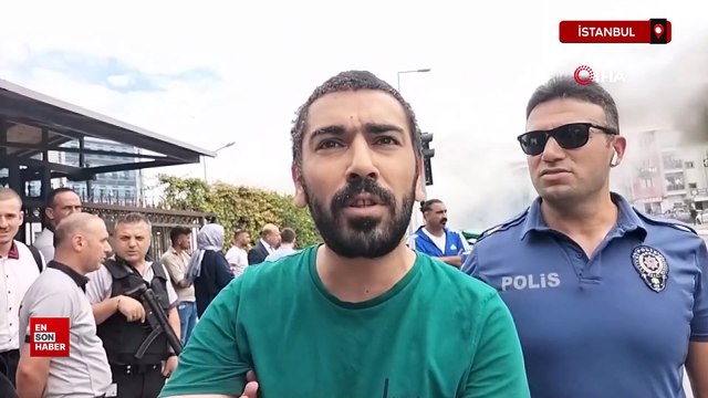 İstanbul'da adliye önüne getirdiği aracını ateşe verdi