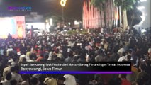 Bupati Banyuwangi Ipuk Fiestiandani Nonton Bareng Pertandingan Timnas Indonesia Vs Australia, Seperti Ini Keseruannya