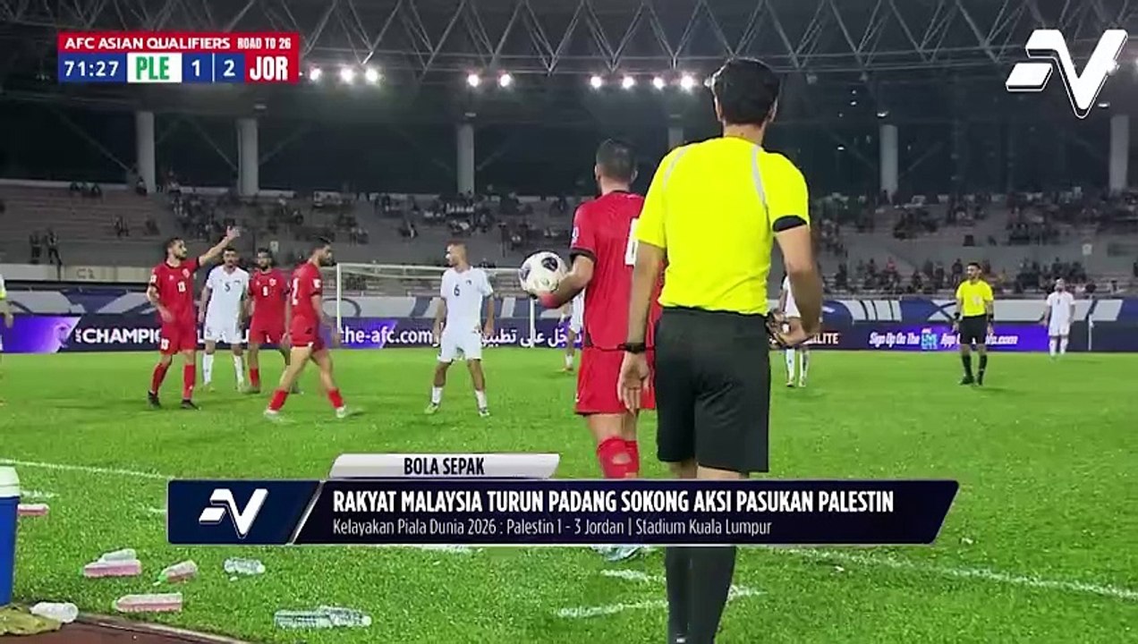 Kerjasama FAM & sokongan penyokong tanda solidariti buat Palestin