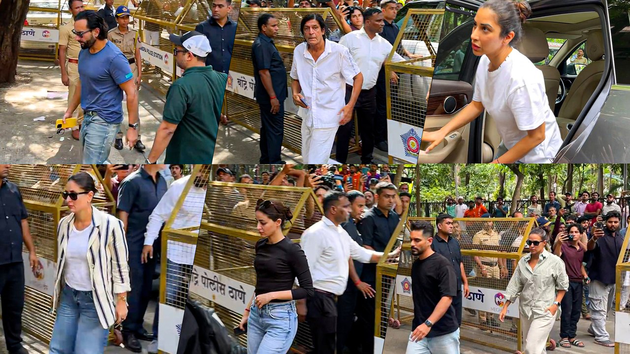 "Chunky Panday, Kareena, Saif And Others Visit Malaika Arora After Sudden Loss Of Her Father "