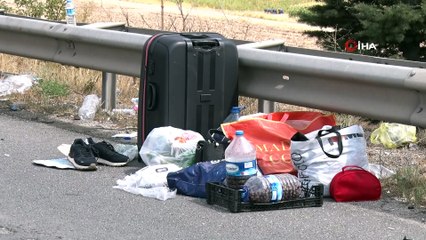 Bursa'dan Trabzon'a giden aile hafriyat kamyonuna arkadan çarptı: 5 yaralı