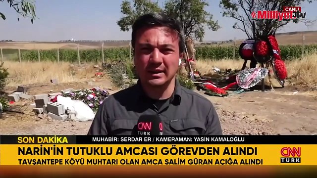 Narin'in tutuklu amcası görevden alındı
