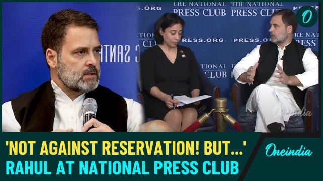 Watch | Rahul Gandhi Addresses Media at National Press Club, Washington DC – Key Takeaways