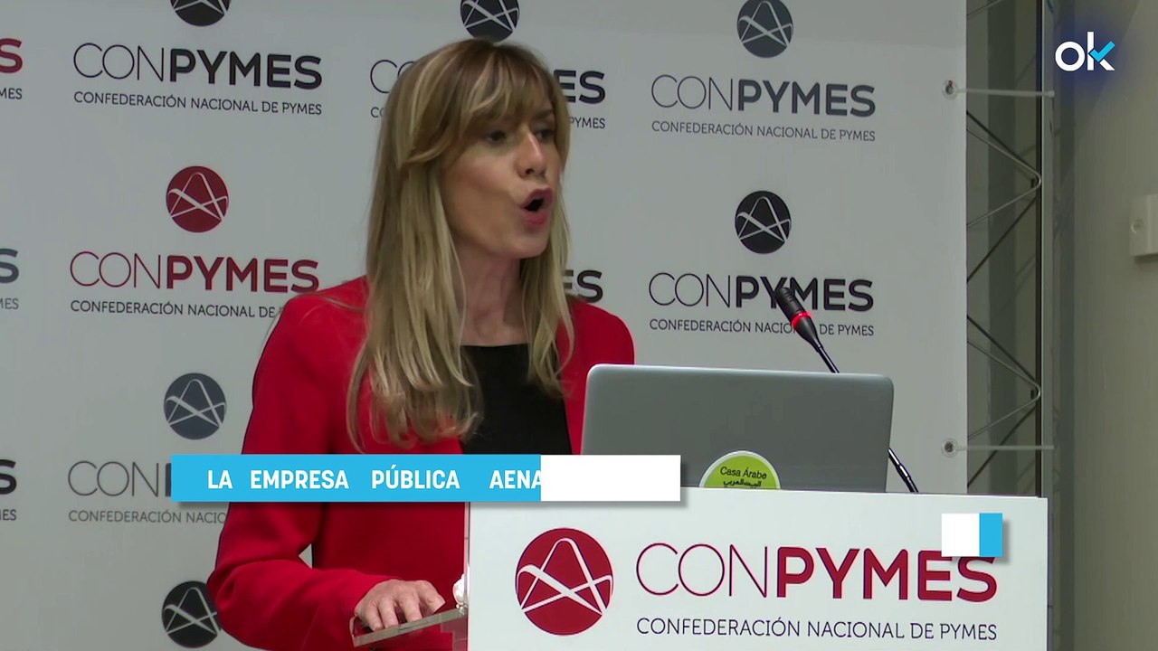 Begoña Gómez embarcó a través de la Sala de Autoridades con un "cargo" inventado: "Esposa del presidente"
