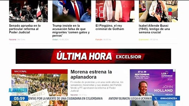 Primeras planas de los periódicos | 11 de septiembre de 2024