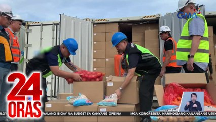 P21M halaga ng carrots at sibuyas, bistado sa kargamentong idineklara bilang frozen fish egg balls | 24 Oras