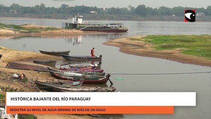 Histórica bajante del Río Paraguay