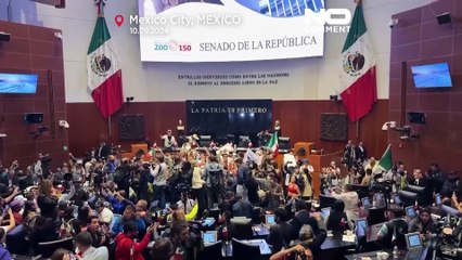 No COMMENT: Cientos de manifestantes irrumpen en el Senado de México por la reforma judicial