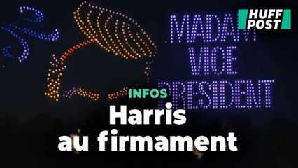 Un spectacle de drones en soutien à Kamala Harris