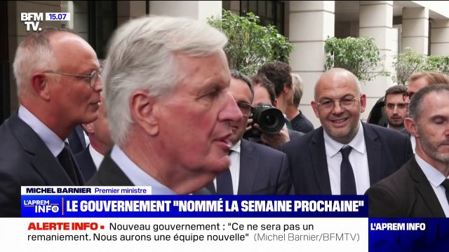 Michel Barnier affirme que son gouvernement sera une équipe nouvelle lors de sa venue aux journées parlementaires d'Horizons