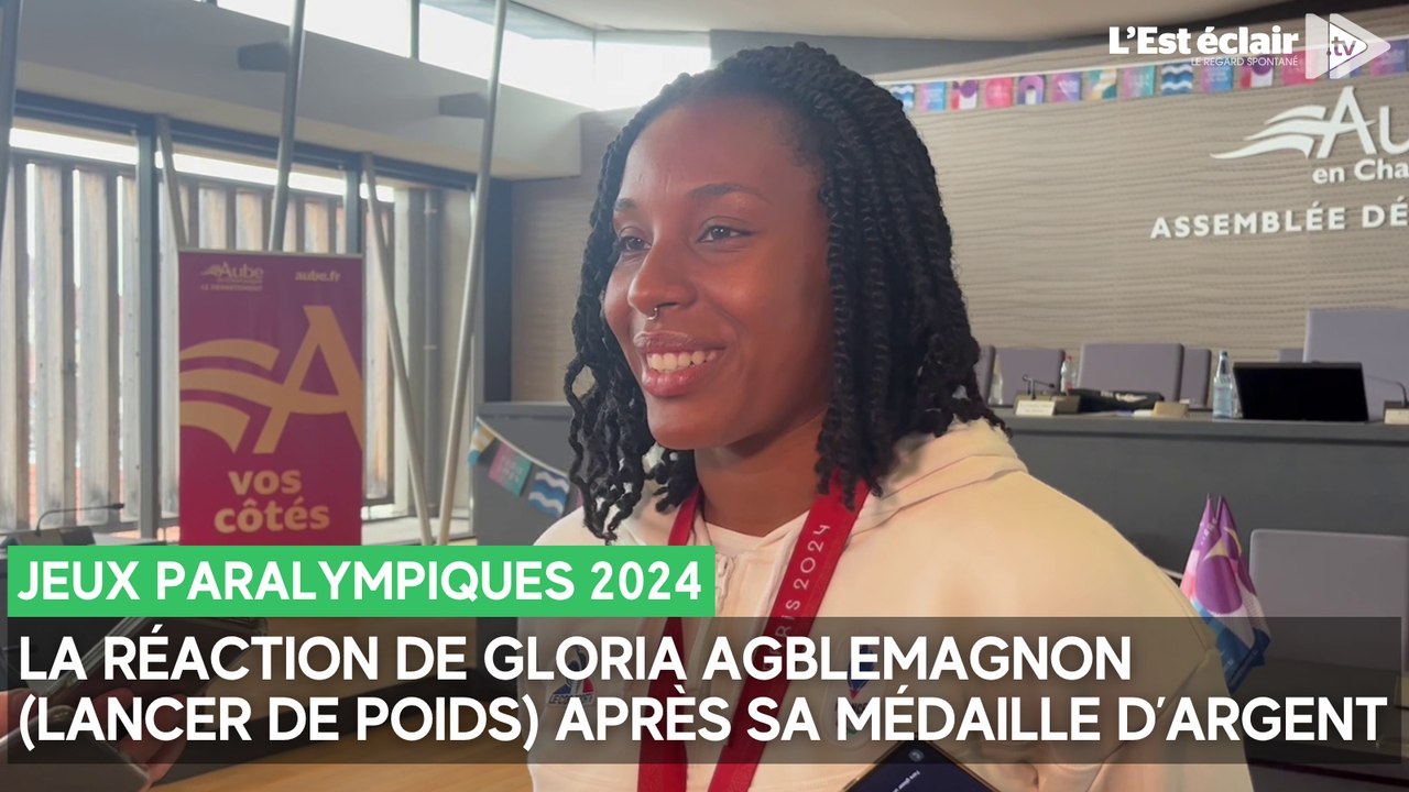 La réaction de Gloria Agblemagnon, médaillée d'argent en lancer de poids aux Jeux paralympiques 2024