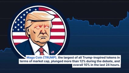 Trump-Themed MAGA Coin Crashes, Harris-Inspired Token Soars After Presidential Debate