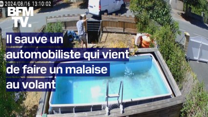 Un homme de 27 ans sauve un automobiliste qui vient de faire un malaise au volant devant sa maison