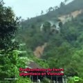 En la provincia de Cao Bang, Vietnam, se registró un gran deslizamiento de tierra que fue captado en video.