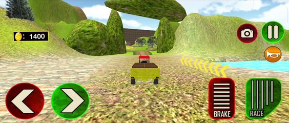 Offroad Pickup Cargo Tractor Trolley Transport Farming Simulator | Level 3