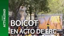 Boicotean un acto de ERC por la Diada de Catalunya