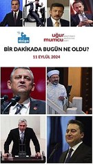 Bir dakikada bugün ne oldu?